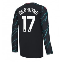 Billiga Manchester City Kevin De Bruyne #17 Tredje fotbollskläder 2023-24 Långärmad